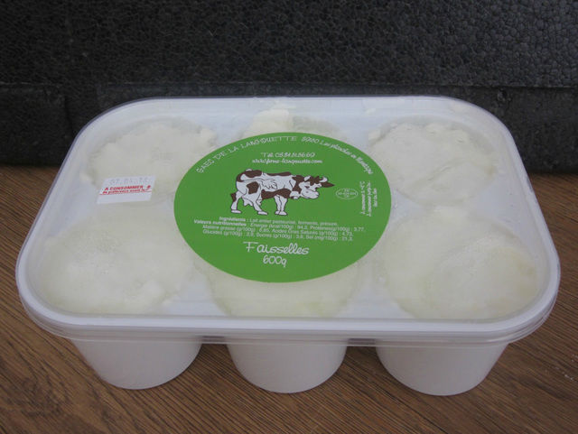 Produits laitiers - Faisselles au lait entier de vache